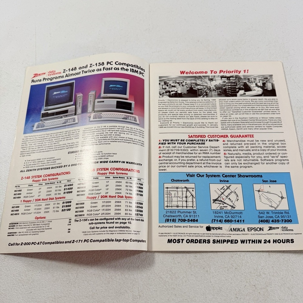 Priority One Electronics Spring 1986‎ Catalog Engineering Selection - Picture 2 of 5